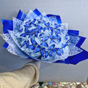Букет из синих бабочек 